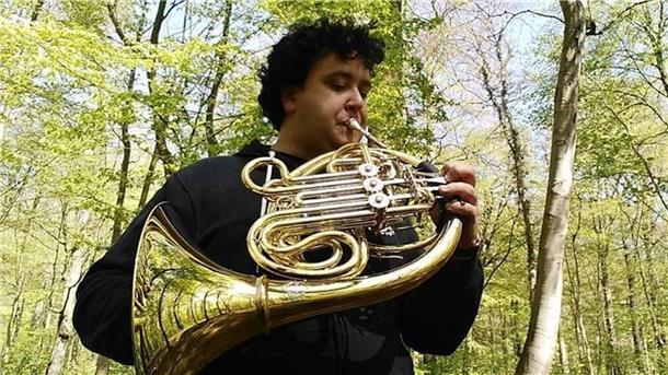 Der italienische Hornist Eugenio Guercia gehört zu den vielen neuen Musikern im Philharmonischen Orchester Bremerhaven.