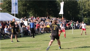 KBV Reitland im Finale des Schleuderballturniers.
