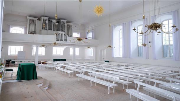 Welterbe Herrnhut: „Eine Idee des Zusammenlebens“ Der Kirchensaal der Herrnhuter Brüdergemeine. (Archivfoto)