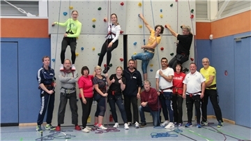 Der Kletterlehrgang der Sportjugend fand in Brake statt.