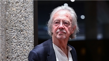 Der Literaturnobelpreisträger Peter Handke, aufgenommen bei einer Lesung im Deutschen Literaturarchiv in Marbach. Am 6.Dezember wird er 80.