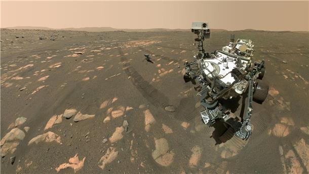 Science statt Fiction: Wie Mars-Fotos mit Mythen aufräumten Der Mars-Rover „Perseverance“ erforscht den „Roten Planeten“ nach Hinweisen auf früheres mikrobielles Leben (Archivfoto).