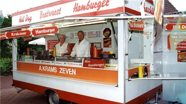 Das Foto zeigt den zweiten Imbisswagen von Krams. 