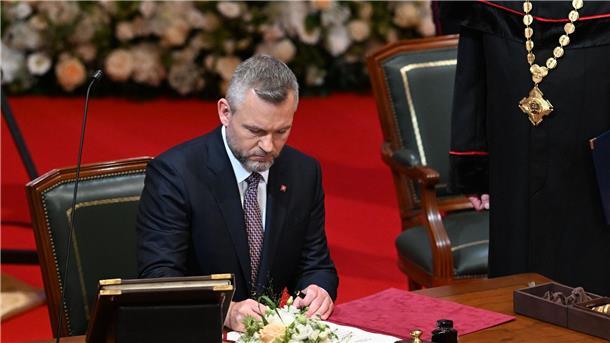 Pellegrini als neuer Präsident der Slowakei vereidigt Der neue slowakische Präsident Peter Pellegrini.