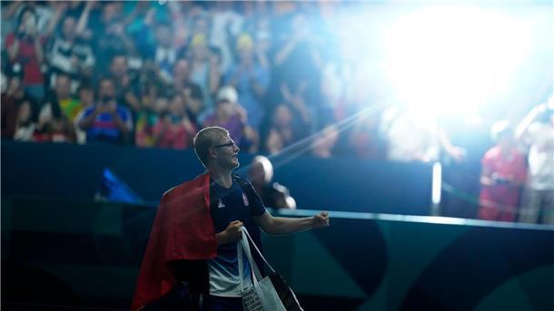 Deutsche Ära vorbei? Der neue Boll kommt aus Frankreich Der neue Star des Tischtennis-Sports: Der Franzose Felix Lebrun.