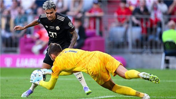 Bayern siegt trotz Kanes Elfer-Fehlschuss klar Der neue Stürmerstar Luis Diaz lief zum zweiten Mal für den FC Bayern auf.