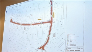 Plan für den Ausbau des Königsberger Weges und der Marienburger Straße