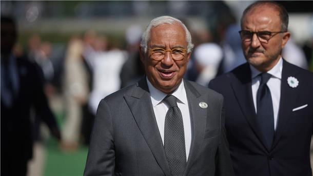 Der Präsident des Europäischen Rates, Antonio Costa, war einer der internationalen Gäste bei der Gedenkfeier zum Massaker von Srebrenica.