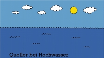 Der „Queller bei Hochwasser“ ist ein Kartenmotiv der Stollhammer Künstlerin Christine Pape. Nur wer sich schon ein wenig mit den Gegebenheiten an der Küste auskennt, weiß, dass der Queller am Boden des Watts zu finden ist.