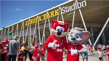 Das Europa-Park-Stadion in Freiburg: Hier spielt der SV Werder Bremen am 21. Februar gegen den SC Freiburg. 