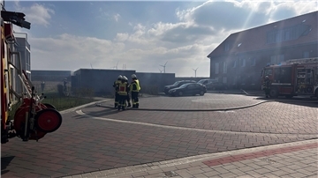 Der Schuppenbrand in Elsdorf wurde gelöscht, bevor er auf benachbarte Schuppen übergreifen konnte.