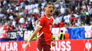 Der Schweizer Granit Xhaka spielte das EM-Viertelfinale wohl mit einer leichten Verletzung.
