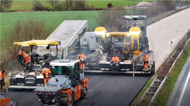 Bauarbeiten auf der A 27