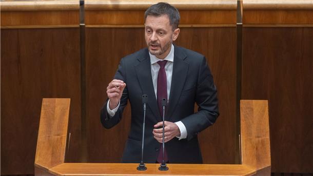 Slowakische Regierung durch Misstrauensvotum gestürzt Der slowakische Ministerpräsident Eduard Heger.