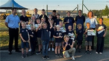 Der Trupp 1 der Kinderfeuerwehr Minstedt/Spreckens landete am Ende auf dem ersten Platz.