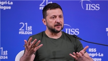 Der ukrainische Präsident Wolodymyr Selenskyj wirbt beim 21. Shangri-La-Dialog-Gipfel in Singapur um Teilnahme am Friedensgipfel in der Schweiz.