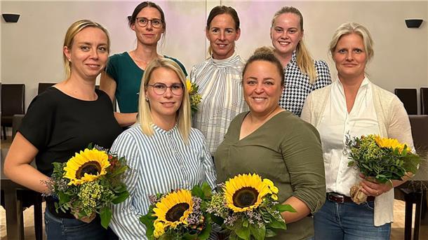Yvonne Korpis, Wiebke Hillmer-Blechenberg, Romana De Brito Soares, Corinna Hinkel, Lyn Elisa Goltz, Friederike von Waaden und Gina von Häfen