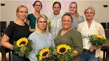 Yvonne Korpis, Wiebke Hillmer-Blechenberg, Romana De Brito Soares, Corinna Hinkel, Lyn Elisa Goltz, Friederike von Waaden und Gina von Häfen