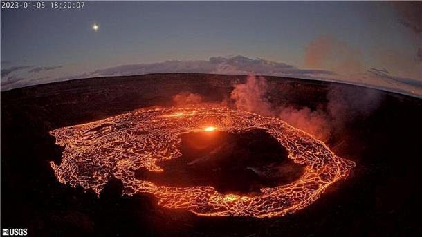 Der Vulkan Kilauea auf Hawaii ist wieder aktiv.