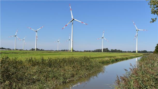 Der Windpark Schütting. Der Geschäftsführer wünscht sich eine zusätzliche Windenergieanlage.