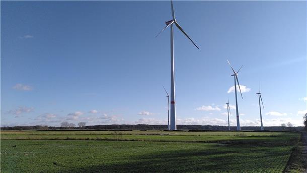 Der Windpark Wilstedt Süd ist fertiggestellt. Mehr als 24.000 Haushalte soll er mit Strom versorgen.