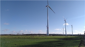 Der Windpark Wilstedt Süd ist fertiggestellt. Mehr als 24.000 Haushalte soll er mit Strom versorgen.