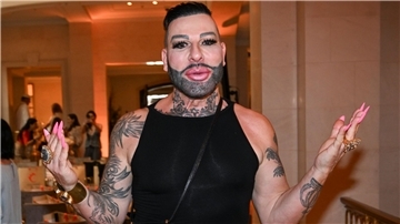 Designer Harald Glööckler bei der Berlin Fashion Week.