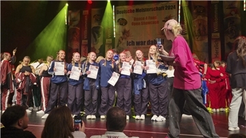 Die Tanzgruppe "Dynamics" gewann den 6. Platz, der deutschen "Videoclipdancing" Meisterschaft.