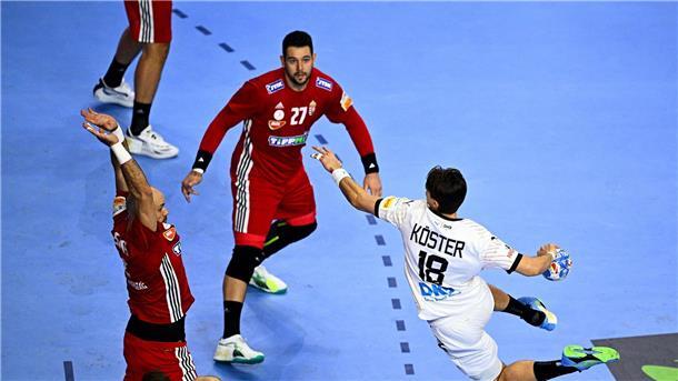 Deutschlands Julian Köster kommt zum Wurf.