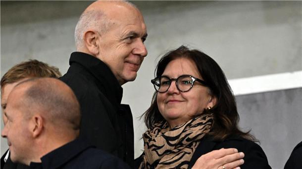 DFB-Spitzen: Präsident Bernd Neuendorf und die bisherige Generalsekretärin Heike Ullrich (Archivfoto) 