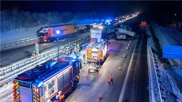 Die A1 war über mehrere Stunden gesperrt.