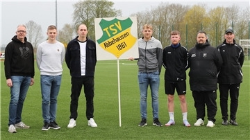 Mike Habbe, Phil Schaffarzyk, Jan Cordes, Marcel Härtel, Luca Köchel, Raoul Kasper und Jörg Frerichs.