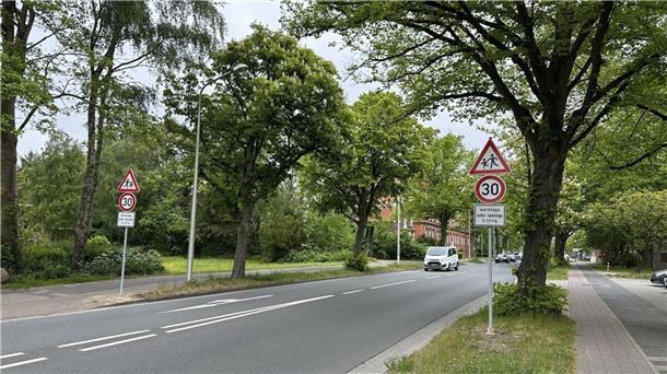 Blick auf eine Straße.