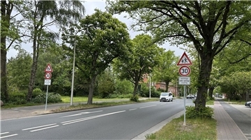 Blick auf eine Straße.