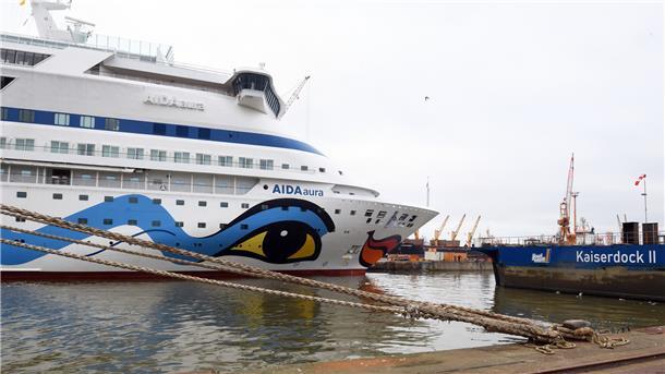 Die Aida Aura ist derzeit auf dem Weg nach Südafrika.