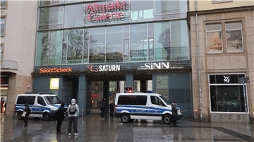 Die Altmarkt-Galerie ist abgesperrt.