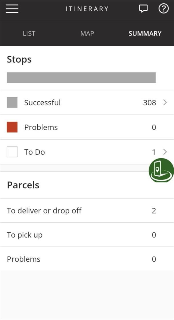 Die Amazon-Flex-App auf dem Diensthandy bestimmt den gesamten Arbeitstag der Paketboten. Diese hier zeigt: 308 Stopps musste dieser Fahrer einlegen, um seine Pakete auszuliefern.