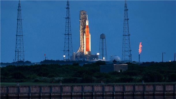 Erneuter „Artemis“-Startversuch am Dienstag Die „Artemis I“ im Kennedy Space Center, Florida.