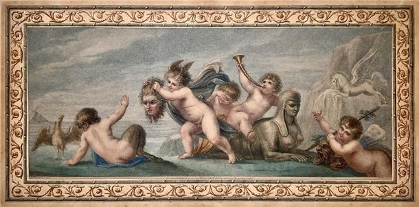 Druckgrafiken vorm Krieg gerettet: Ausstellung in Bremer Kunsthalle Die Ausstellung „Spuren der Zeit“ in der Bremer Kunsthalle zeigt Druckgrafiken aus dem Museum in Odessa und bringt sie so in Sicherheit. Marino Bovis Tiefdruck nach Giovanni Battista Ciprianis Gemälde „Putti mit dem Haupt des Perseus“ (1795) gehört zu den 40 Werken, die im Kupferstichkabinett zu sehen sind.