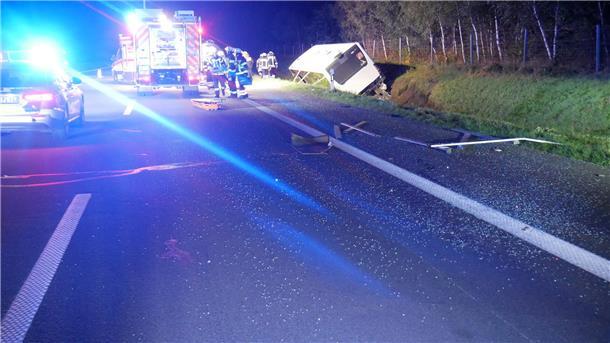 Die Autobahn in Richtung Hamburg war nach dem Unfall für mehrere Stunden gesperrt