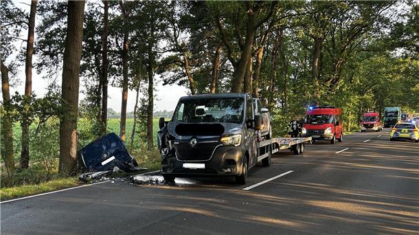 B71 zwischen Wehldorf und Sick nach Unfall gesperrt Die B71 war nach dem Unfall bis zum Mittag gesperrt.