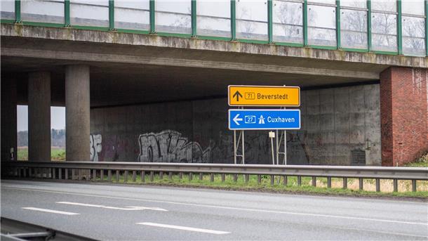 Einschränkungen ab Freitag: Neubau der A27-Brücke macht Sperrung der B71 nötig Die B71 wird in Höhe der Anschlussstelle Bremerhaven-Wulsdorf ab Freitagabend gesperrt.