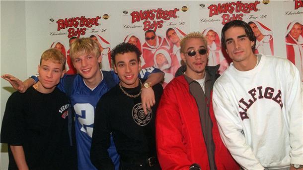 Die Backstreet Boys im Dezember 1996 in Halle.