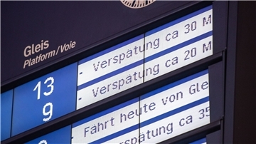 Die Bahn war im Septmebr wieder etwas pünktlicher unterwegs.