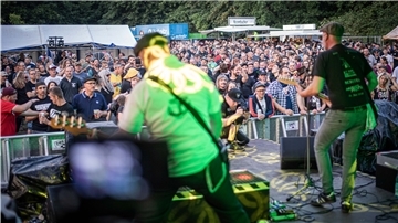 Die Band Bitume brachte die Menge in Wallung.