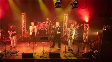 Musiker auf der Bühne