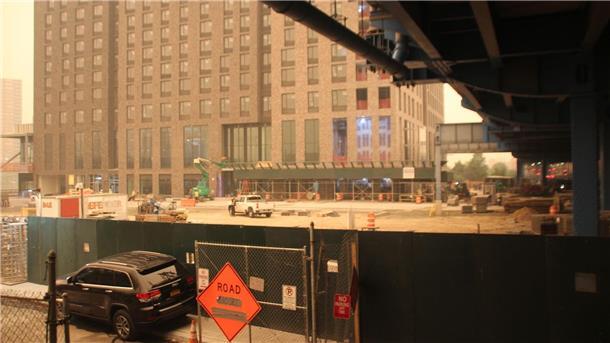 Von der Bronx in die Welt: Der Hip-Hop wird 50 Die Baustelle des „Universal Hip-Hop Museum“ (UHHM) in der Bronx, das 2024 eröffnen soll.