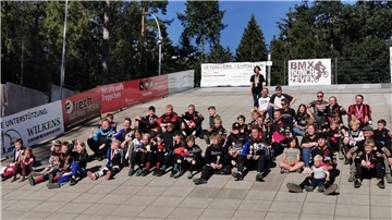 Die Beteiligten von BMX Funsports Zeven am Tag der offenen Tür waren am Ende sehr zufrieden.