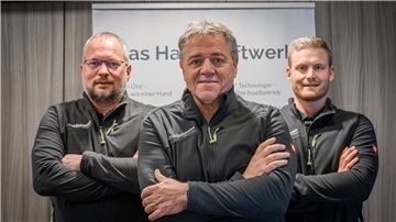 Die Betriebsinhaber der Firma Wührmann (von links)Tobias Schröder, Holger Wührmann und 
