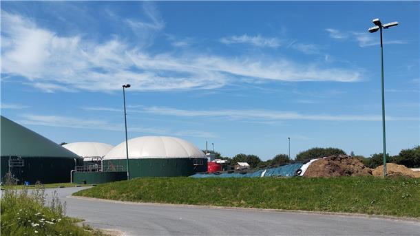Blick auf die Biogasanlage in Nordenham-Grebswarden.